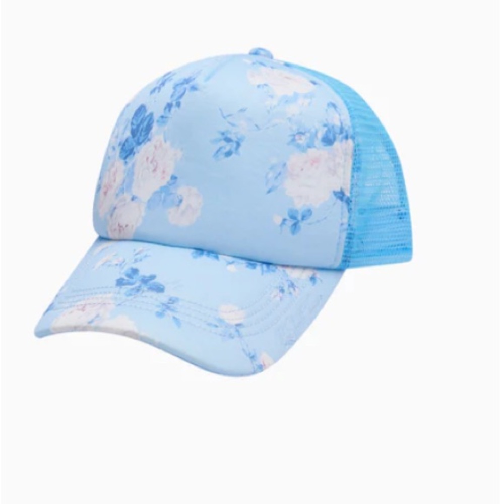LoveShackFancy Blue Floral Women's Cap